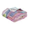 thumbnail image 3 of 70x55 Inches Glow in The Dark Blanket Cozy Throw Camping Blankets for Home and Outdoor Use Pink Cartoon City Street, 3 of 8