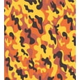 thumbnail image 3 of Ambesonne Retro Duvet Cover Sets, Lively Colorful Camo Art, 2-Queen, Yellow Orange Dried Rose, 3 of 3