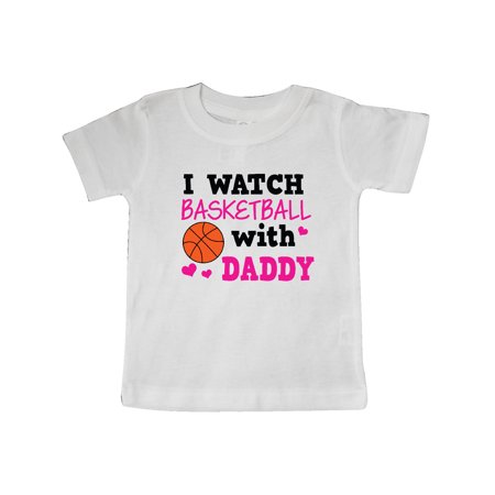 

Inktastic I Watch Basketball with Daddy Gift Baby Boy or Baby Girl T-Shirt