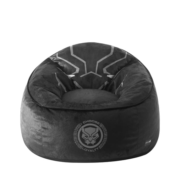 Marvel Black Panther Plush Kids Bean Bag Chair, 24"Hx24"Hx25"H