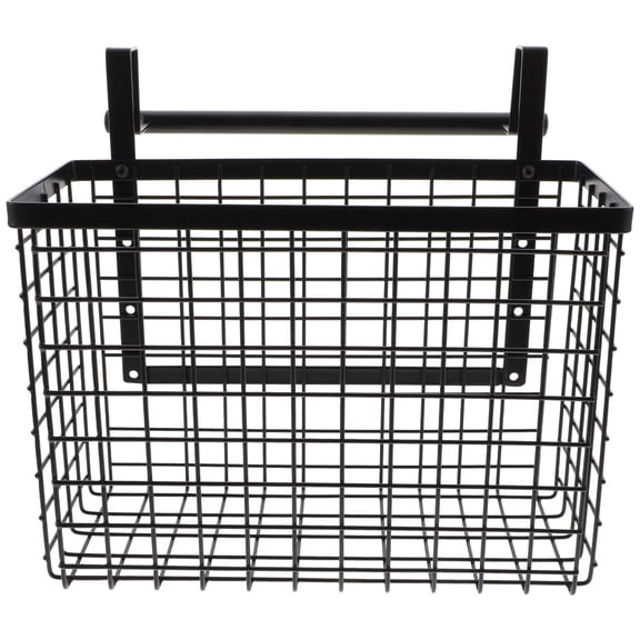 MERRYHAPY Carbon Steel Rectangular Kitchen Hanging Organizer Multi-Purpose Storage Rack Black