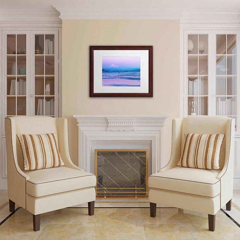 Trademark Fine Art "Baker Twilight" Canvas Art by Pierre Leclerc, White Matte/Wood Frame