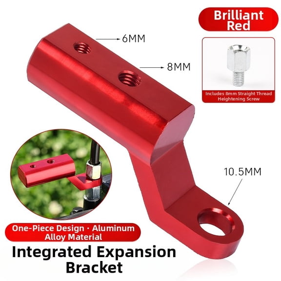 Baguer CNC Motorcycle Mirror Extension Bracket for Scooter for Ebike Mount Phone Holder LED