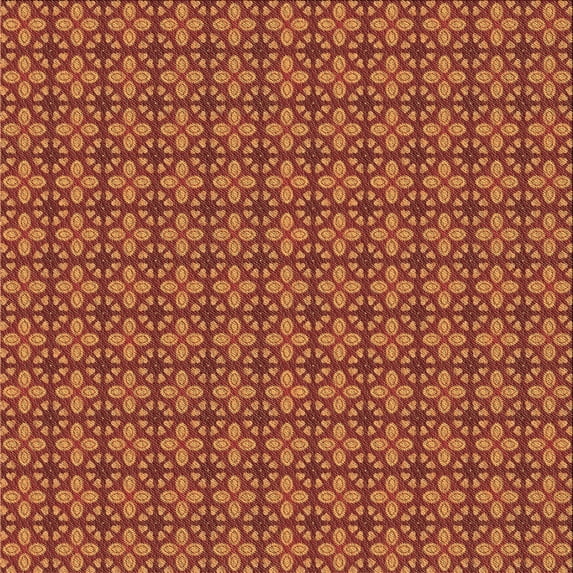 Ahgly Company Machine Washable Indoor Square Transitional Red Area Rugs, 7' Square