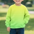 thumbnail image 5 of Bnwani Hoodie Sweatshirt Boys Fashion Crew Neck Long Sleeve Casual Sportswear Gradient Pocket Green Size 3-4t, 5 of 6