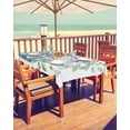 thumbnail image 2 of Boanket Outdoor Tablecloth with Umbrella Hole for Patio/Picnic/Party/Camping, Aqua White Pumpkins Fall Waterproof Table Cloth Rectangle Table Cover Washable, Watercolor Thanksgiving (54"x 80"), 2 of 7