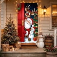 thumbnail image 4 of Ouuluon Festive Christmas Door Curtain, 35X71 inch Hanging Cover for Front Door Wall Holiday Party Decoration, 4 of 7