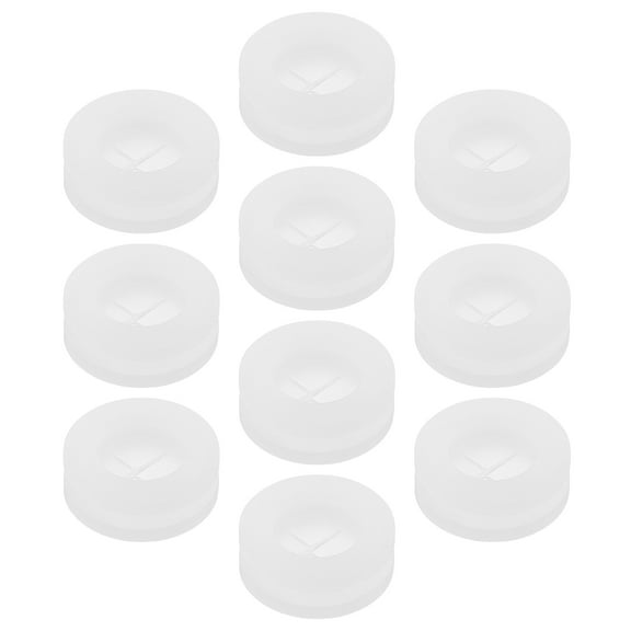 SEWOART Silicone Straw Hole Grommets Transparent for Cup Security 10Pcs