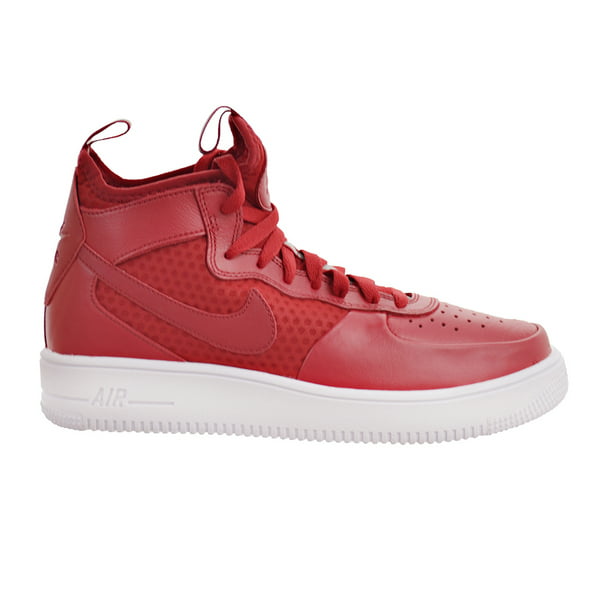 Nike Air Force Ultraforce Mid Men's Shoes Gym Red/White 864014-600 - Walmart.com