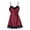 Wine Red, variant on Lingerie for Women Strap Lace Silk Nightgown for Women V-Neck Comfy Lounge Dress Nighties for Women