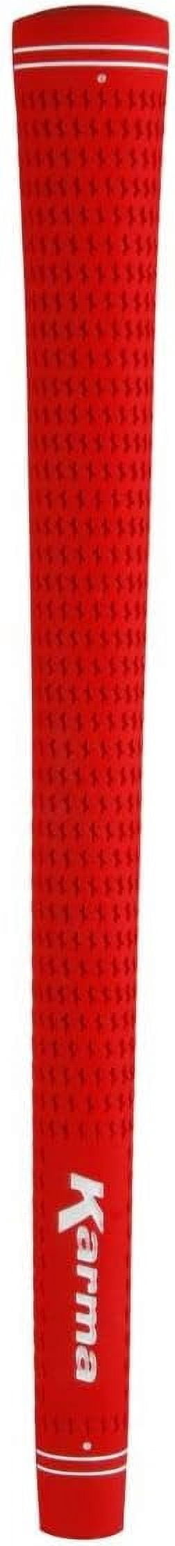 Karma Velour Red Men’s Standard Golf Club Grips (13 Piece Set)