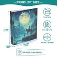thumbnail image 5 of Iauyy PVC Round Ring Binders, 200 Page Capacity, 2 Pack，A Boy under The Moonlight, 5 of 8