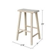 thumbnail image 6 of International Concepts Wood Saddle Seat Stool - 29" Seat Height - Unfinished, 6 of 6