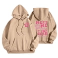 thumbnail image 2 of Srogem Hoodie for Teen Girls Graphic Hoodies Cute Preppy Sweatshirt Long Sleeve Drawstring Tops with Pockets, 2 of 6