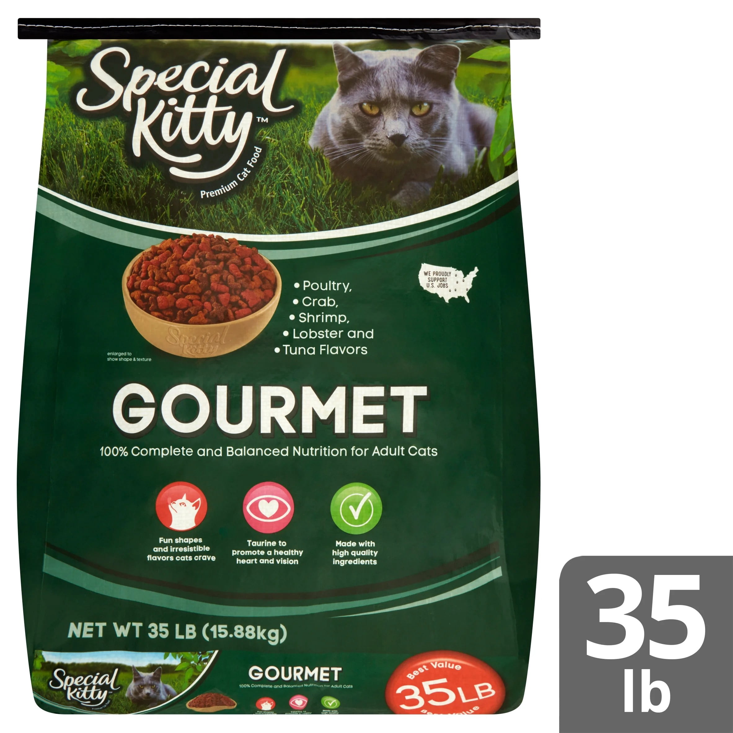 Special Kitty Gourmet Formula Dry Cat Food, 35 lb