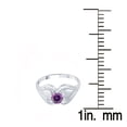 thumbnail image 3 of Sterling Silver with Natural Amethyst Solitaire Ring, 3 of 3