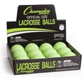 thumbnail image 5 of Champion Sports Lacrosse Balls: Official Size Sporting Goods Equipment for Professional, College & Grade School Games, Practices & Recreation - NCAA, NFHS and SEI Certified - 12-Pack - Green, 5 of 9