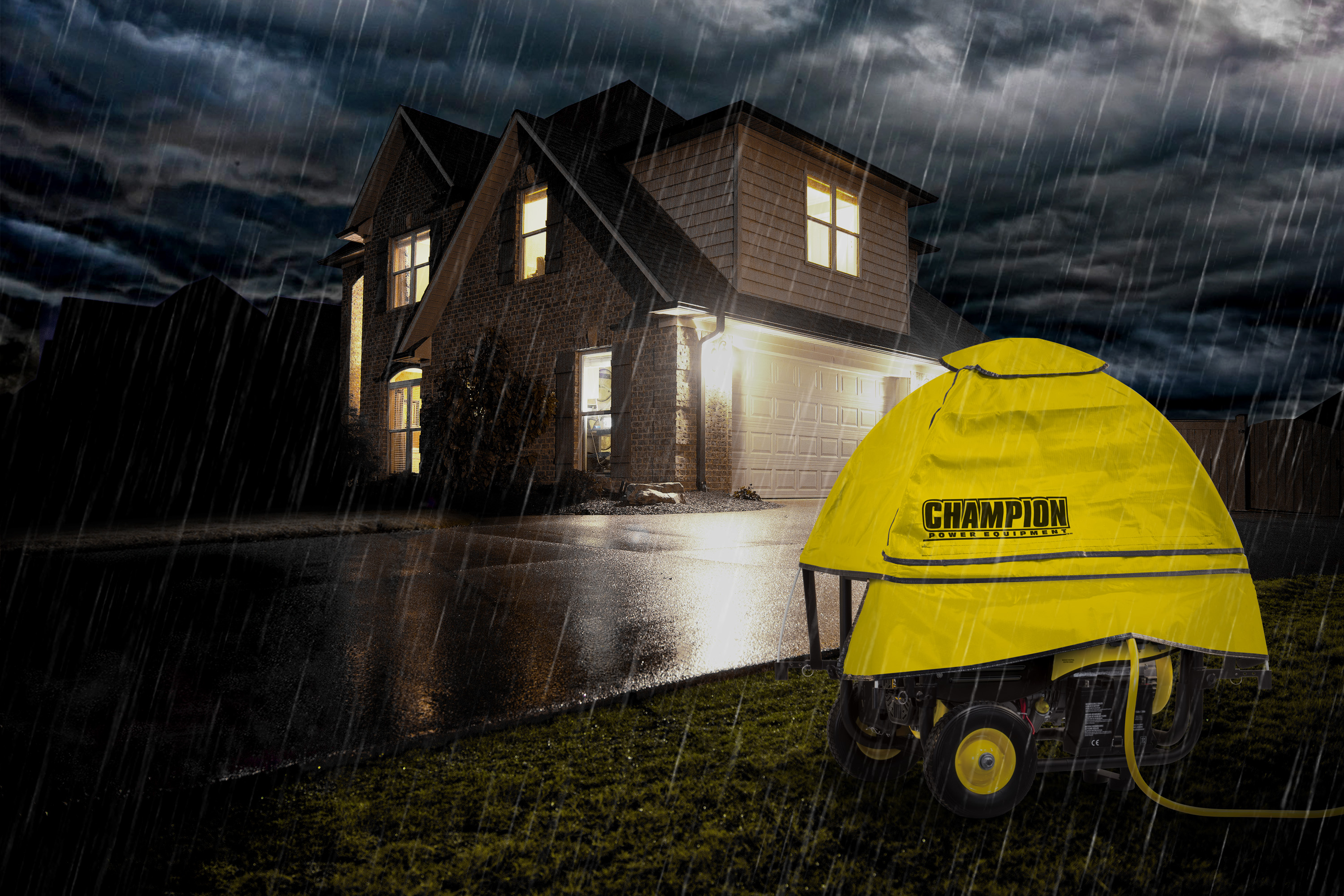 Champion Power Equipment Storm Shield Severe Weather Generator Cover by Gentent for 4000 to 12,500 Starting Watt Generators - image 7 of 13