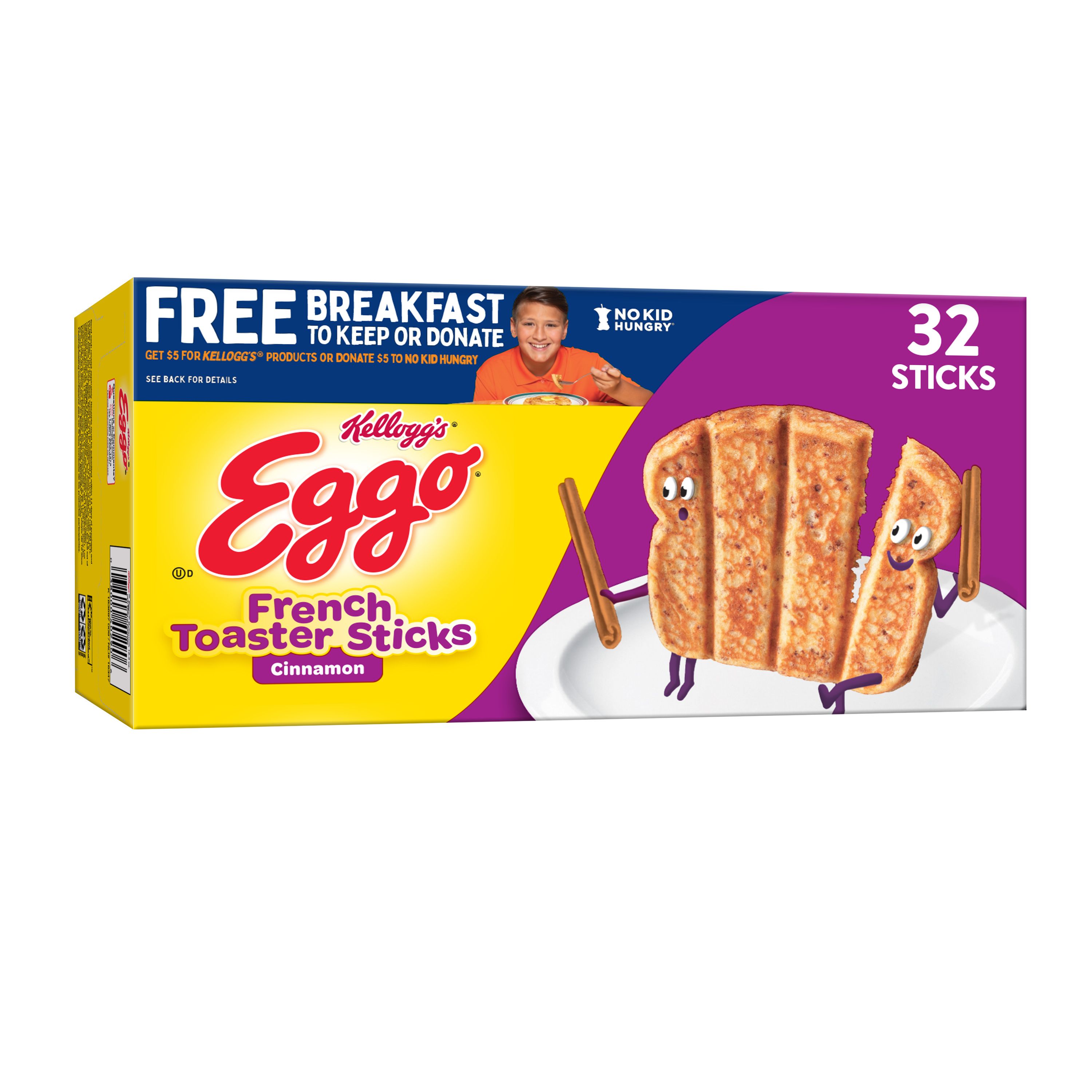 Eggo Frozen French Toast Sticks, Frozen Breakfast, Cinnamon, 12.7 Oz