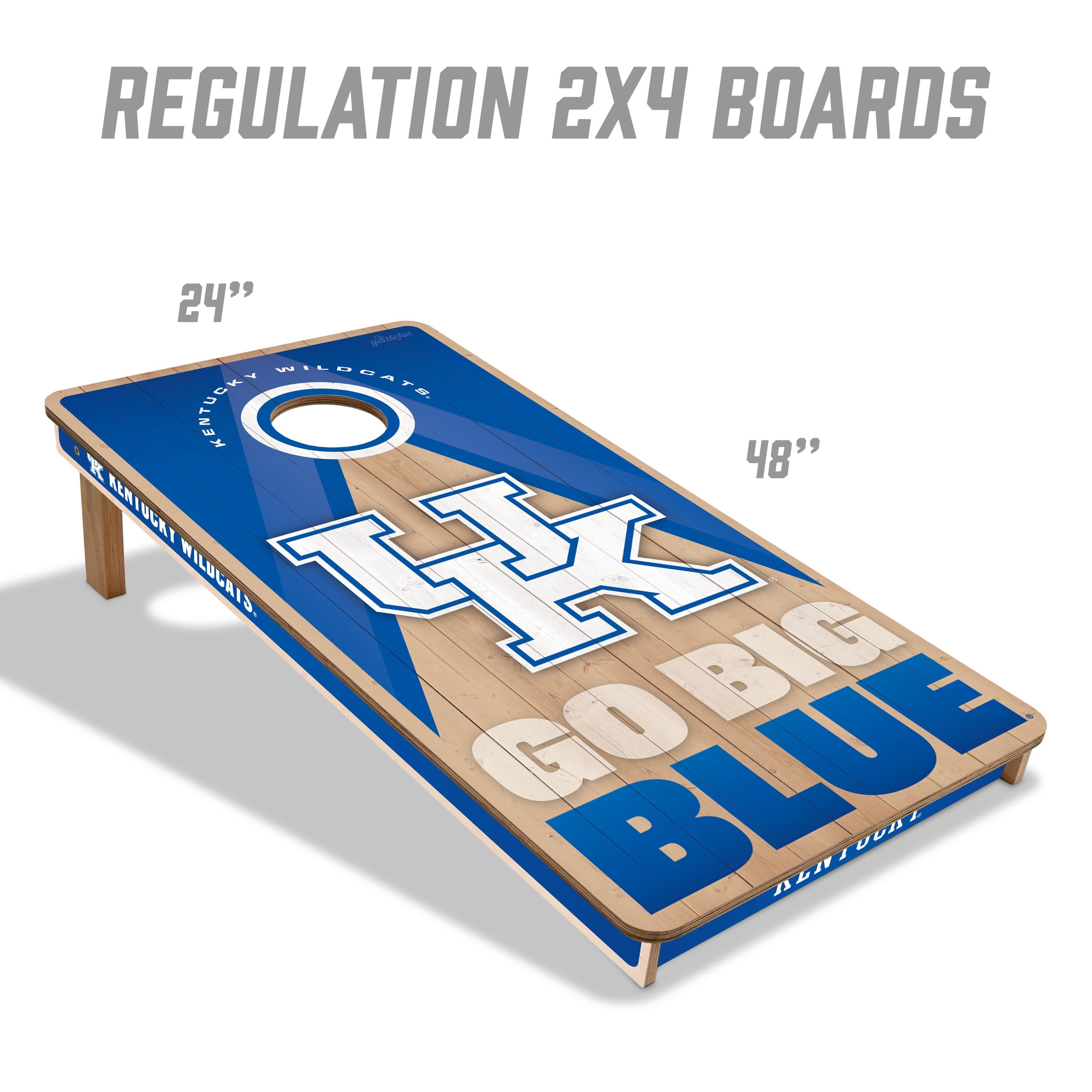 YouTheFan NCAA Kentucky Wildcats 2x4 Slogan Series Cornhole