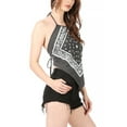 thumbnail image 2 of Women's Casual Paisley Sexy Bandana Sleeveless Halter Top Made in USA, 2 of 5