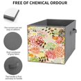 Bybiment 2PCS Fabric Storage Cubes, Pattern Nature Pattern Plants Cube