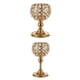 thumbnail image 1 of Juego de 2 Candelabros de Cristal para Decoración de Mesa 15cm 20cm, 1 of 5