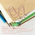 thumbnail image 2 of 100Pcs Mini Paper Clips Document Multi-use Paper Clips Metal Craft Clips Decorative Clips, 2 of 6