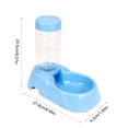 thumbnail image 2 of OutmaxHome Automatic Pet Water Dispenser, Gravity Refill Dog Cat Water Bowl, Leakproof Plastic Drinking Fountain for Small Medium Pets, 2 of 3