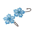 thumbnail image 4 of 2Pcs Decorative Wall Mounted Flower Hooks Hanging Home Decor Art Blue, 4 of 9