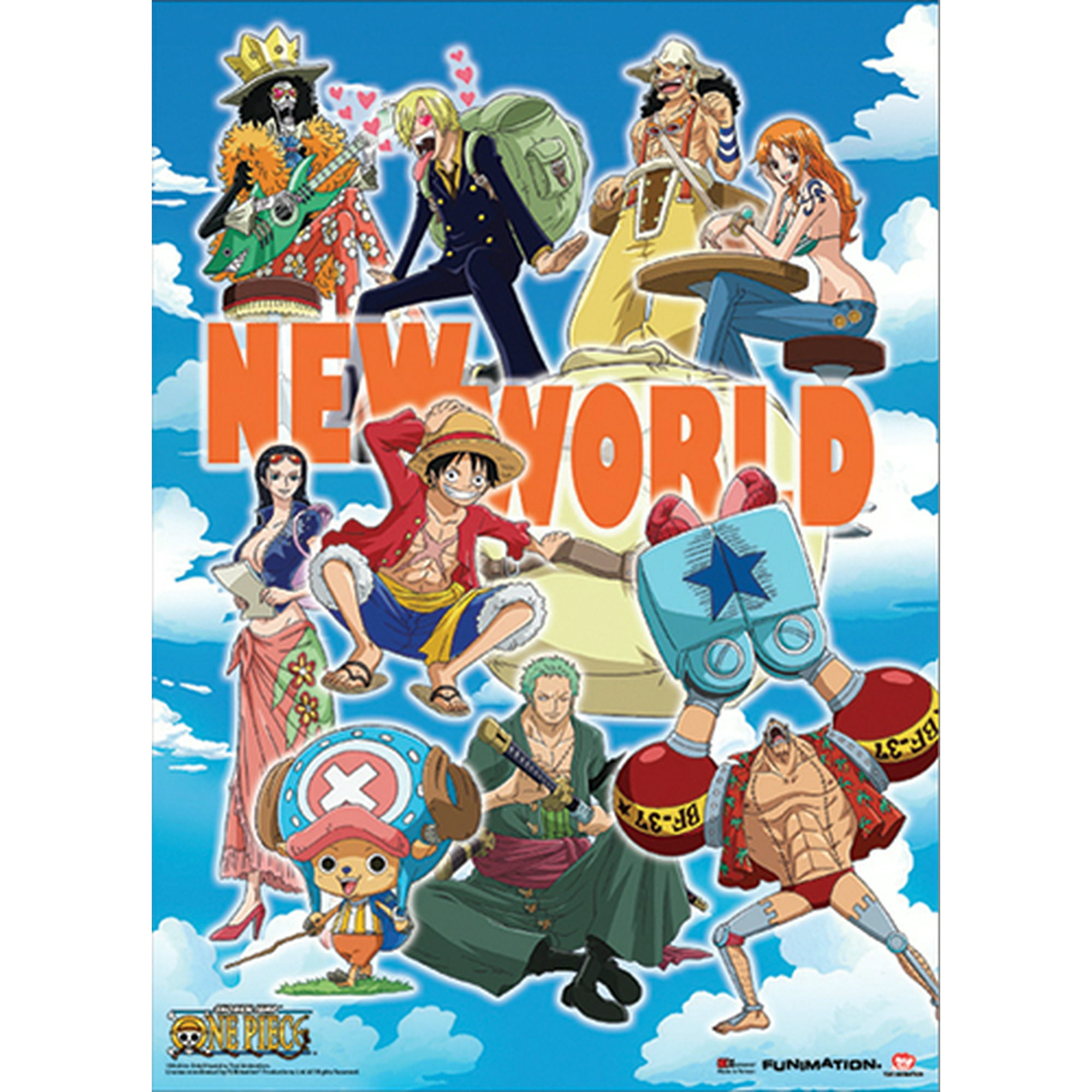 Wall Scroll One Piece New Straw Hats New World Fabric Poster Art Ge Walmart Canada