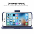 thumbnail image 3 of Étui pour Iphone 6 Iphone 6s, Étui en Cuir Fin Premium pour Téléphone Mobile avec Porte-Cartes Support Couverture Rabattable Compatible avec Iphone 6 Iphone 6s - Bleu, 3 of 7