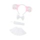 thumbnail image 4 of Conjunto de disfraz de cordero con pajarita para cumpleaños, Halloween, fiesta de anime, festividades, juego de roles blanco rosa, 4 of 7