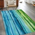 thumbnail image 3 of Blue Green Large Area Rugs for Bedroom Living Room, Soft Non Slip Carpet Bedside Rug, Gradient Watercolor Modern Abstract Art Rectangular Floor Cover Kitchen Accent Rug 3'x5' for Dining Room/Office, 3 of 9