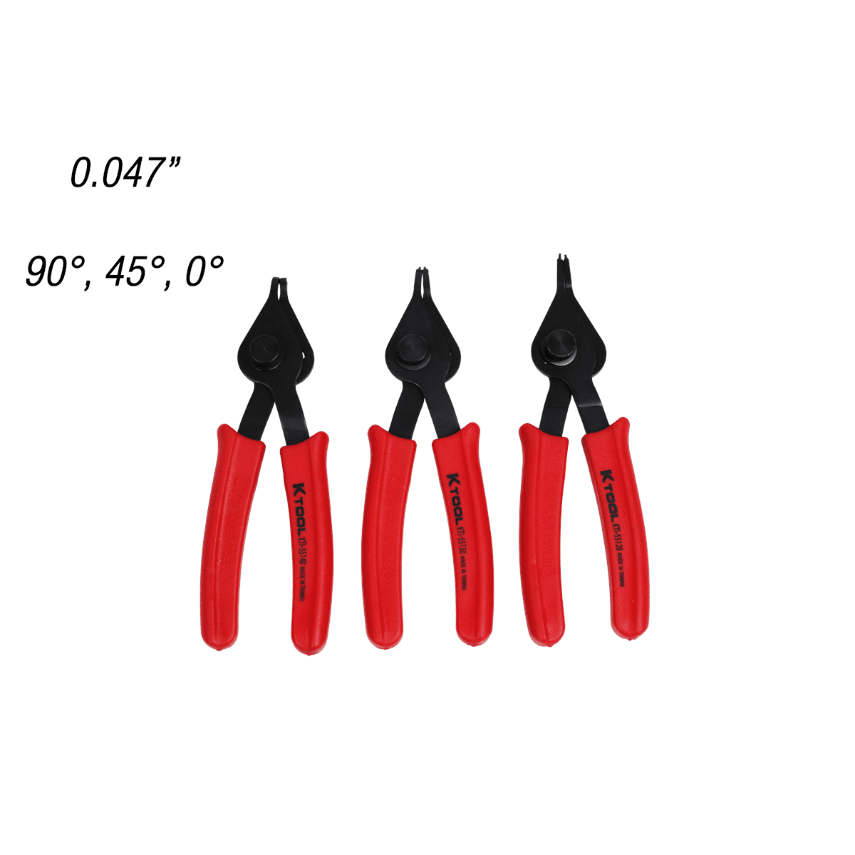 K-Tool 55112 12-pc Reversible Snap Ring Plier Set