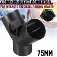 thumbnail image 2 of 75mm Y Shape Parking Heater W/Dual Valve Flap for Air Heater, 2 of 5