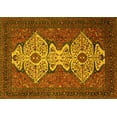 thumbnail image 1 of Ahgly Company Machine Washable Indoor Rectangle Abstract Yellow Modern Area Rugs, 6' x 9', 1 of 4