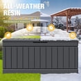 thumbnail image 4 of Homall 82 Gallon Outdoor Storage in Resin Deck Box Lockable Deck Box, Gray, 4 of 7