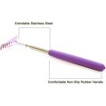 thumbnail image 2 of - Ultimate Telescopic Stainless Steel Extendable Back Scratcher (Pack 2, Purple), 2 of 5