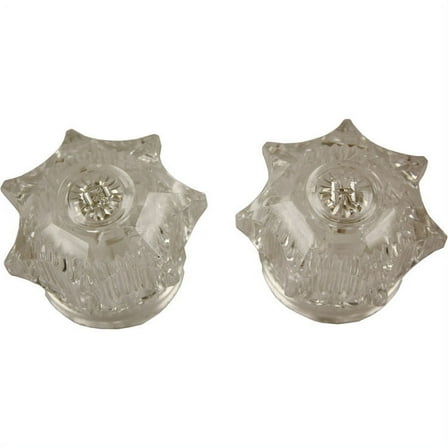 Thrifco 4401575 Fit-All Universal Gripper Cross Faucet Handle - Hot / Cold - Chrome