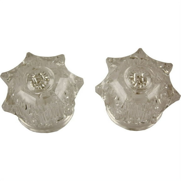 Thrifco 4401575 Fit-All Universal Gripper Cross Faucet Handle - Hot / Cold - Chrome