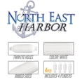 thumbnail image 2 of NEH Twin Eye Ribbed Boat Pontoon Fender 4.5" x 16" 4pcs Inflatable Vinyl Mooring Bumpers Guard Dock Docking - White, 2 of 3