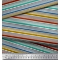 thumbnail image 3 of Soimoi Cotton Voile Fabric Horizontal Stripe Fabric Prints by Yard 42 Inch Wide, 3 of 3