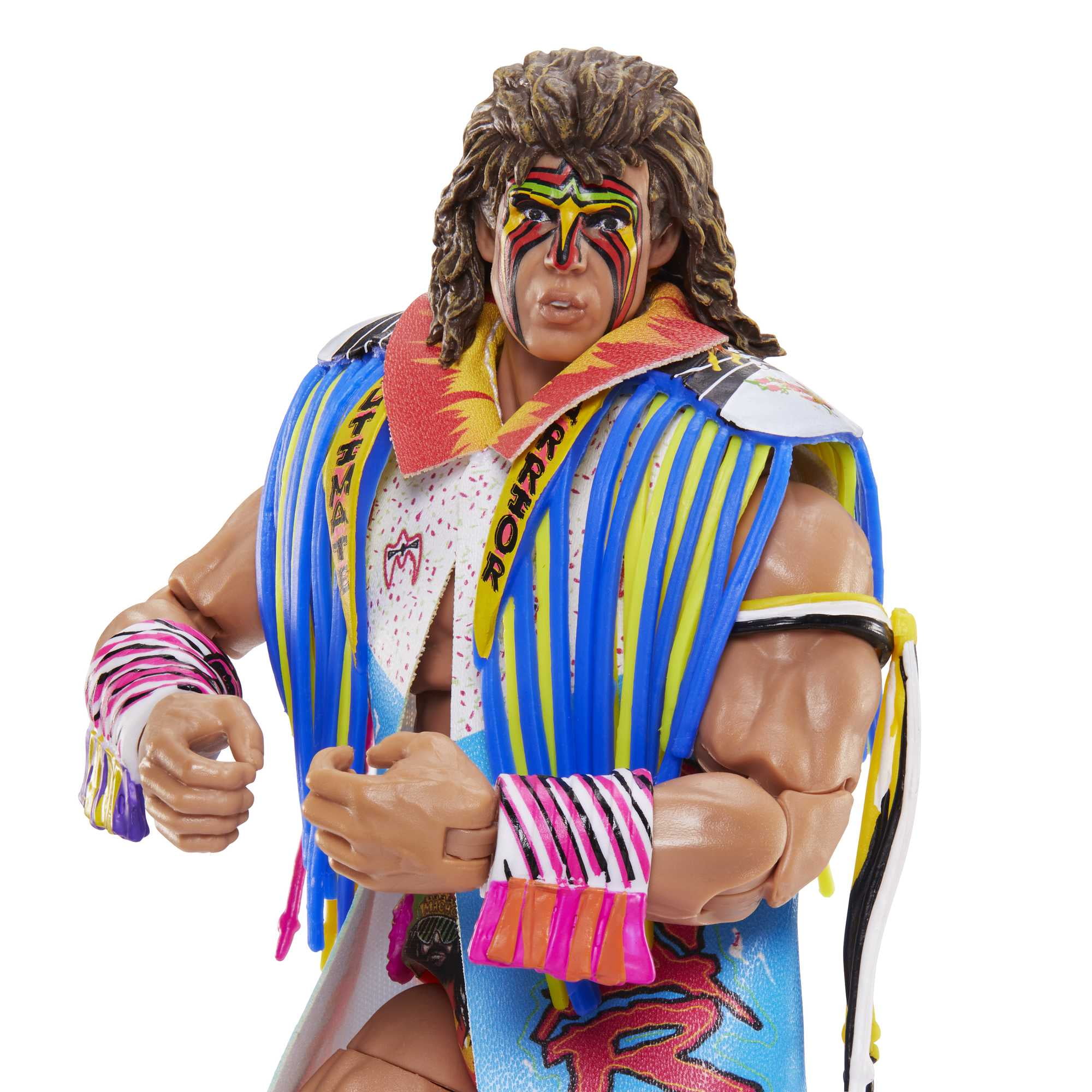 WWE Ultimate Edition Warrior Action Figure with Accessories, Posable Collectible (6-inch)