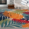 thumbnail image 2 of Loomaknoti Fortune Arianzint 2' x 3' Ivory Floral Indoor/Outdoor Accent Rug, 2 of 7