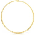 thumbnail image 3 of Floreo 14k Yellow Gold 4mm Classic Omega Chain Necklace, 3 of 3