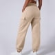 thumbnail image 5 of Pantalones cargo informales de color liso para mujer: cintura elástica, diseño con múltiples bolsillos, estilo jogger cónico para ropa de ocio y deportiva, 5 of 7