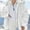 White, variant on Aloohaidyvio Women Clothing ,Women Jacket Winter Warm Loose Plush Zip Hooded Coat