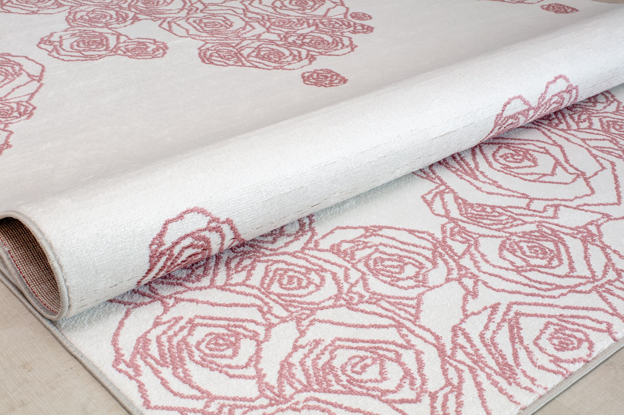 Elizabeth Sutton VE30C Spring Beauty Floral Transitional White Area Rug, 2'0" x 4'0"