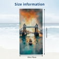 thumbnail image 3 of PHYHOO Kids Bath/Pool/Beach Towel,Oil Painting Oversized Quick Dry Microfiber Beach Towel Landscapes Art Lightweight Sand Free Towel Super Soft &amp; Absorbent for Travel Swimming Sports 30x60in, 3 of 8